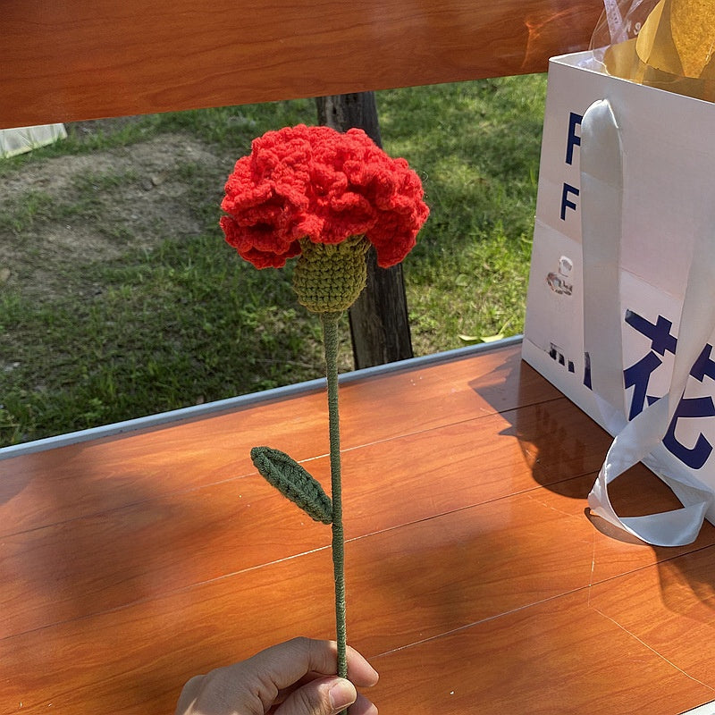 Wool Knitted Flowers