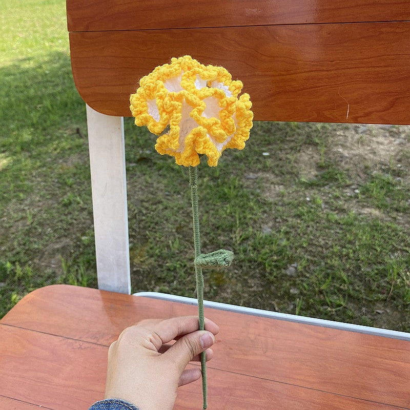 Wool Knitted Flowers