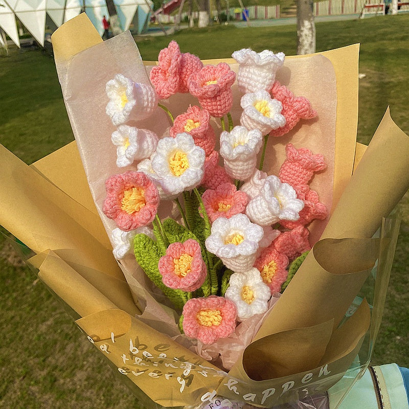 Wool Knitted Flowers