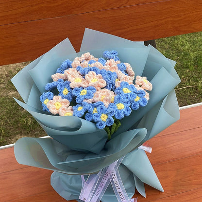 Wool Knitted Flowers