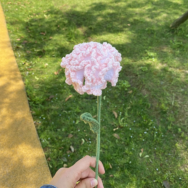 Wool Knitted Flowers