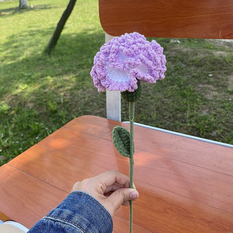 Wool Knitted Flowers