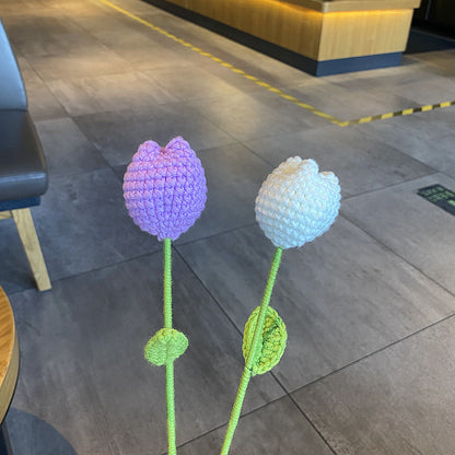 Wool Knitted Flowers