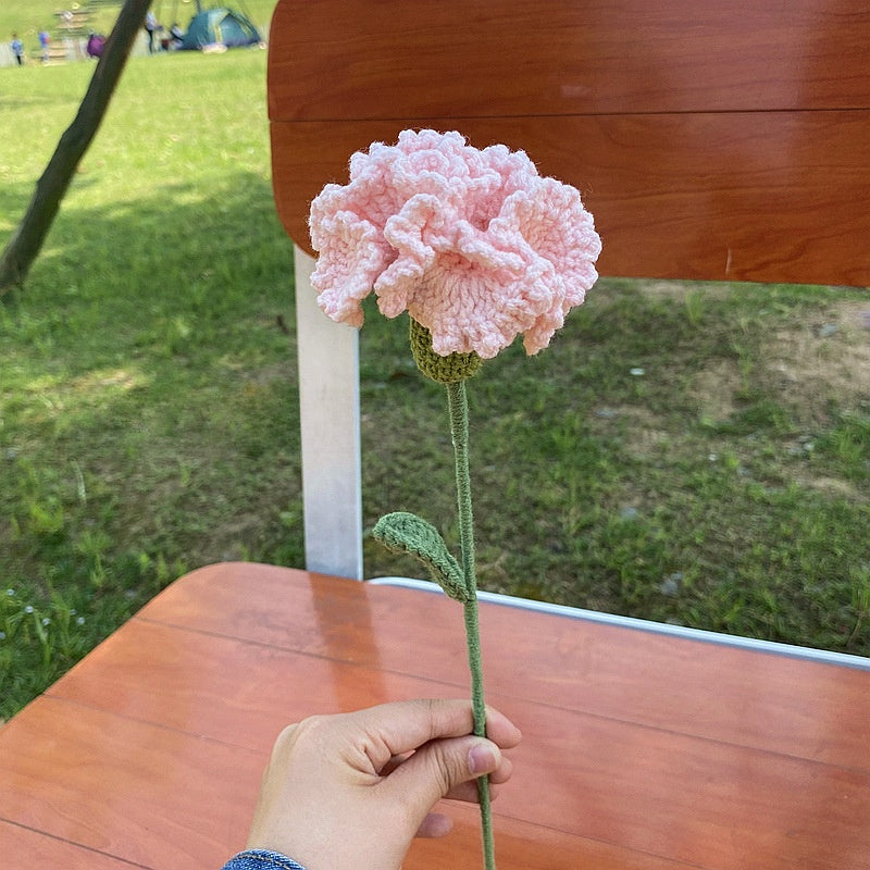 Wool Knitted Flowers