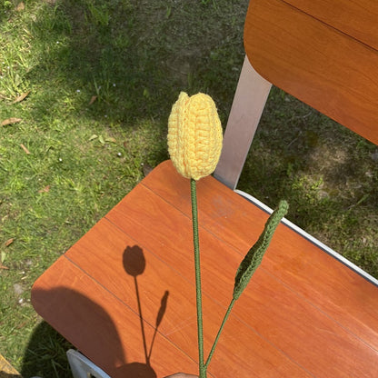 Wool Knitted Flowers
